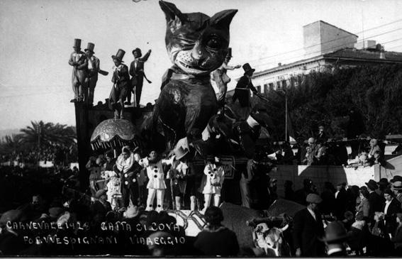 Gatta ci cova di Alfredo e Michele Pardini - Carri piccoli - Carnevale di Viareggio 1928