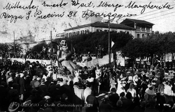 Il trionfo di pagliaccio di Lino Tolomei - Carri piccoli - Carnevale di Viareggio 1928