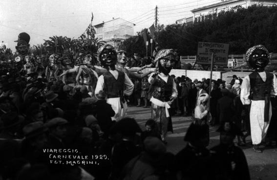 Danzatrici d Oriente di Armando Ramacciotti - Mascherate di Gruppo - Carnevale di Viareggio 1929