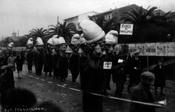 Evasi dal manicomio di Roberto Morescalchi - Mascherate di Gruppo - Carnevale di Viareggio 1929