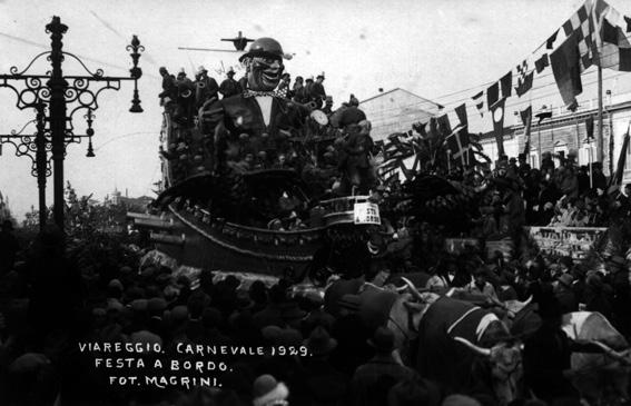 Festa a bordo di Giuseppe Belli - Carri grandi - Carnevale di Viareggio 1929