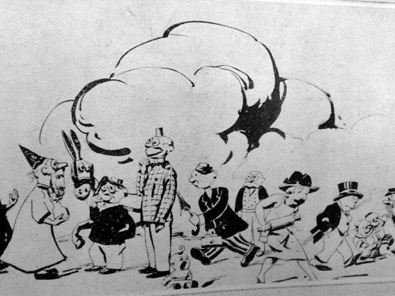 Il Corrierino dei piccoli di Gastone Calamai - Mascherate di Gruppo - Carnevale di Viareggio 1929