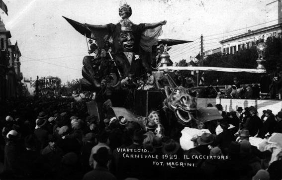 Il cacciatore di Osvaldo Del Carlo - Carri piccoli - Carnevale di Viareggio 1929