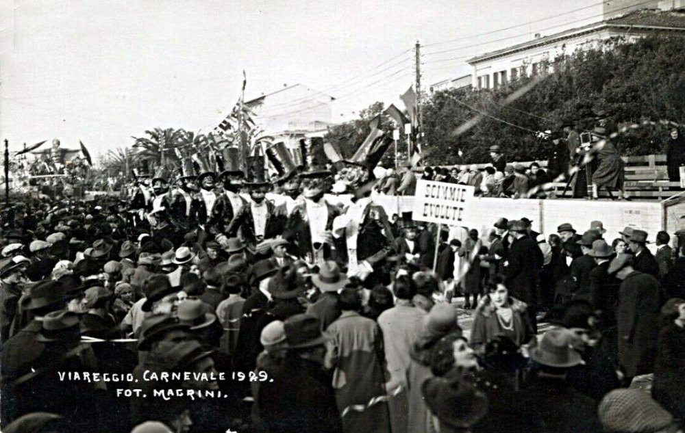 Scimmie evolute di Alfredo Morescalchi e Marcello Di Volo - Mascherate di Gruppo - Carnevale di Viareggio 1929