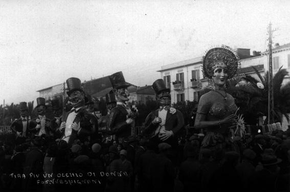 Tira piu un occhio di donna di Francesco Francesconi - Mascherate di Gruppo - Carnevale di Viareggio 1929