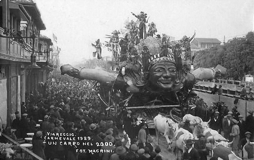 Un carro nel duemila di Alfredo Pardini - Carri grandi - Carnevale di Viareggio 1929