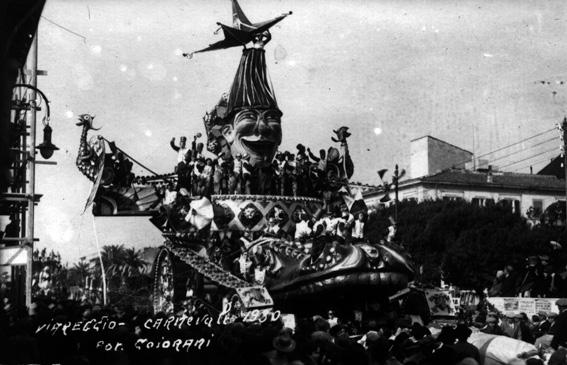 Assalto al corso di Alfredo Pardini - Carri grandi - Carnevale di Viareggio 1930