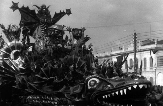 Carnevale prestigiatore di Antonio D’Arliano - Carri grandi - Carnevale di Viareggio 1930