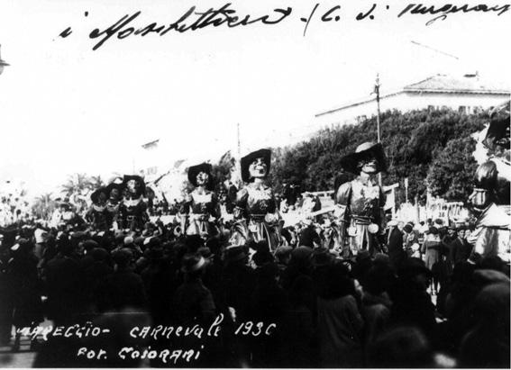 I cadetti di Guascogna al carnevale di Ubaldo Lubrano e Enzo Battistini - Mascherate di Gruppo - Carnevale di Viareggio 1930