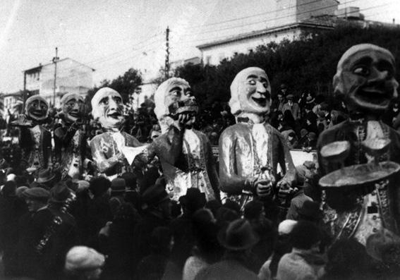 Carnevale in livrea di Armando Ramacciotti - Mascherate di Gruppo - Carnevale di Viareggio 1931