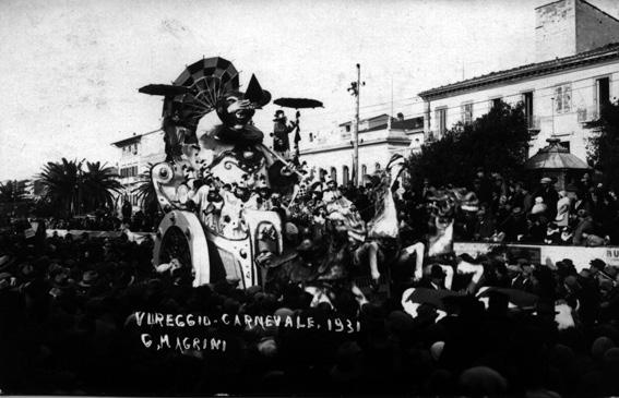 Pagliaccio trionfatore di Antonio D’Arliano - Carri piccoli - Carnevale di Viareggio 1931