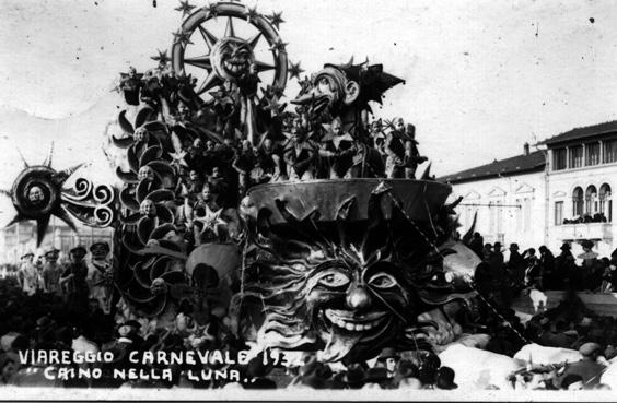 Caino nella luna di Michele Pardini - Carri grandi - Carnevale di Viareggio 1932