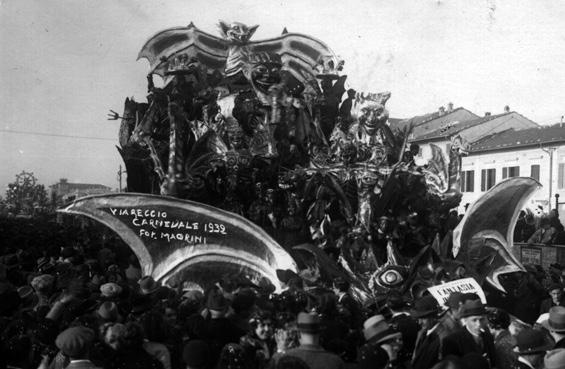 Fantasia infernale di Rolando Morescalchi e Fabio Romani - Carri piccoli - Carnevale di Viareggio 1932