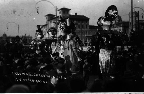 I clown di Guido Tomei - Mascherate di Gruppo - Carnevale di Viareggio 1932