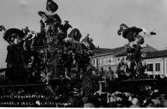 I tre moschettieri di Alfredo Pardini - Carri grandi - Carnevale di Viareggio 1932