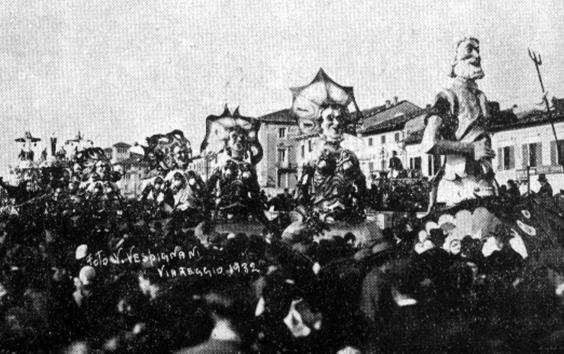 Il dono di Nettuno di Fabio Malfatti - Mascherate di Gruppo - Carnevale di Viareggio 1932