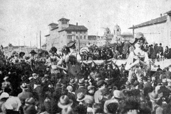 Le baccanti di Gino Martinelli - Mascherate di Gruppo - Carnevale di Viareggio 1932