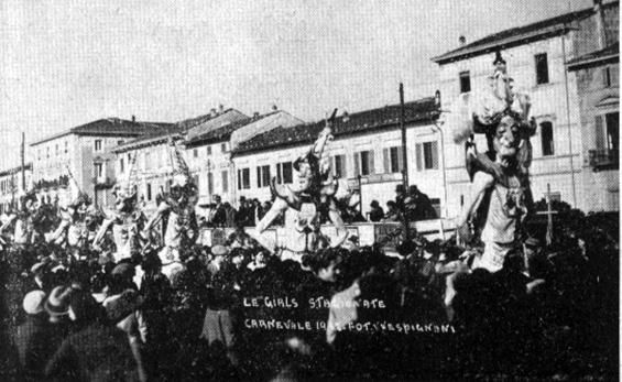 Le girls stagionate di Alfredo Morescalchi - Mascherate di Gruppo - Carnevale di Viareggio 1932