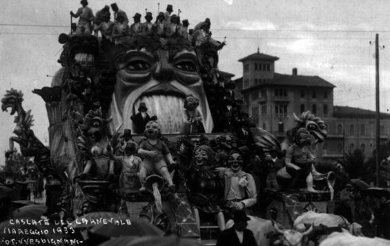 Le cascate al carnevale di Michele Pardini - Carri grandi - Carnevale di Viareggio 1933