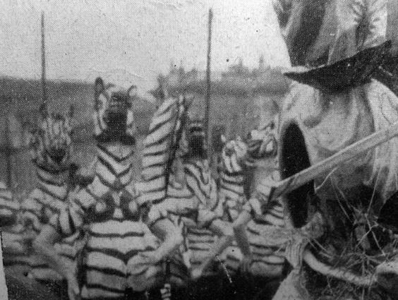 Le zebre alla conquista del primato di Renato Catarsini - Mascherate di Gruppo - Carnevale di Viareggio 1933