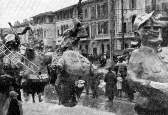 Pompieri moderni di Raffaello Raffaelli - Mascherate di Gruppo - Carnevale di Viareggio 1933