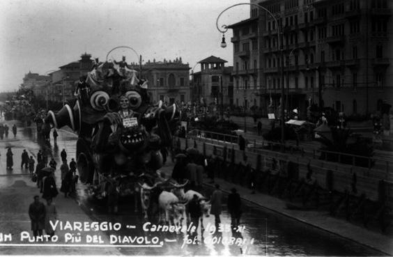 Un punto piu del Diavolo di Francesco Francesconi - Carri piccoli - Carnevale di Viareggio 1933