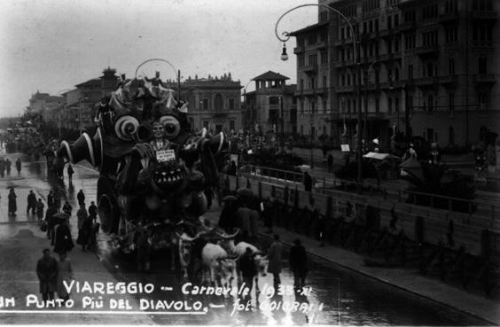 Un punto piu del Diavolo di Francesco Francesconi - Carri piccoli - Carnevale di Viareggio 1933