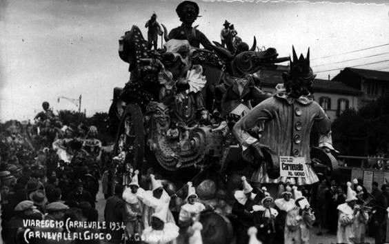 Carnevale al giogo di Michele Pardini - Carri grandi - Carnevale di Viareggio 1934