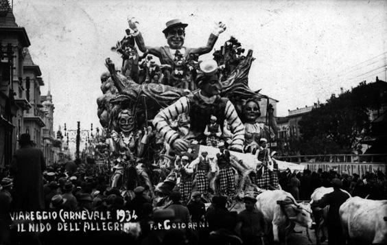 Il nido dell allegria di Guido Lippi - Carri grandi - Carnevale di Viareggio 1934