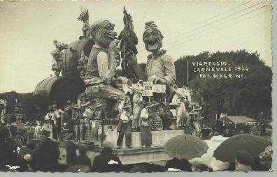 Mosca fiera di Oscar Ghilarducci - Maschere Isolate - Carnevale di Viareggio 1934