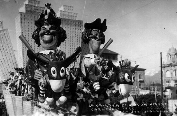 Brigata del buonumore di Carlo Francesconi - Carri piccoli - Carnevale di Viareggio 1935