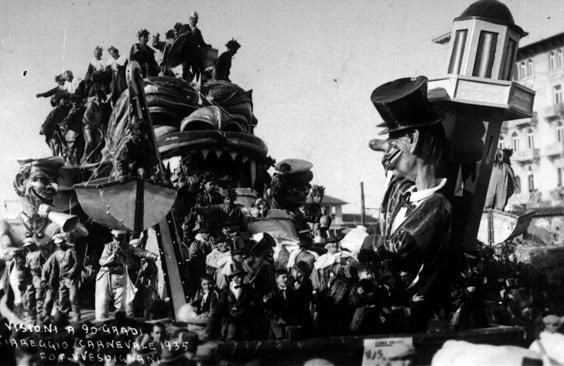 Visioni a novanta gradi di Francesco Francesconi - Carri grandi - Carnevale di Viareggio 1935