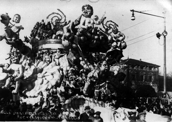 I figli degli dei di Alfredo Pardini - Carri grandi - Carnevale di Viareggio 1938