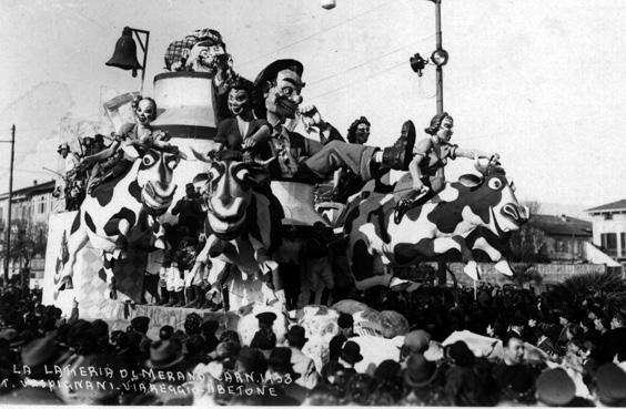 Latteria di Merano di Carlo e Francesco Francesconi - Carri piccoli - Carnevale di Viareggio 1938