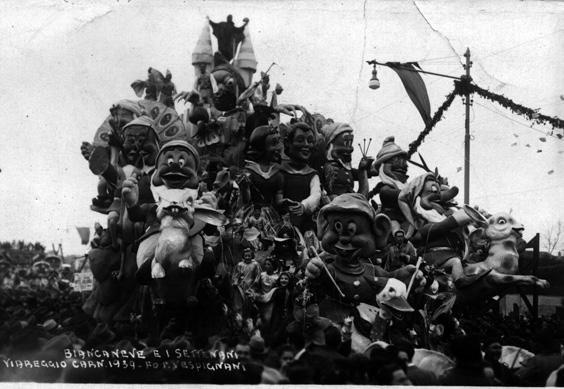 Biancaneve e i sette nani di Guido Lippi - Carri grandi - Carnevale di Viareggio 1939