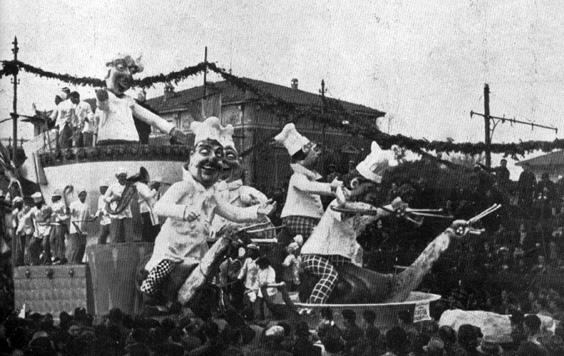 Corsa culinaria di Guido Baroni - Carri piccoli - Carnevale di Viareggio 1939