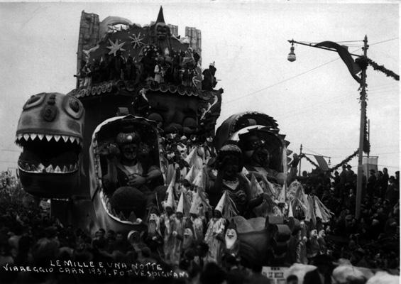 Da le mille e una notte di Eugenio Pardini - Carri grandi - Carnevale di Viareggio 1939