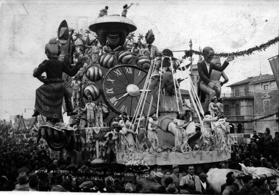 La danza delle ore di Alfredo e Michele Pardini - Carri grandi - Carnevale di Viareggio 1939