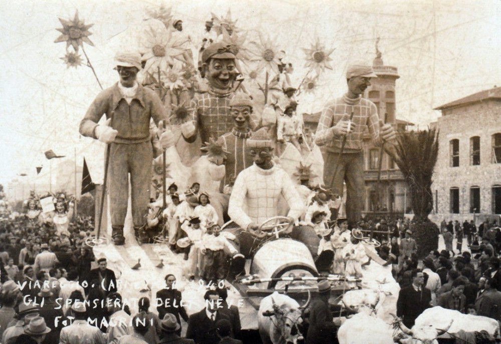 Gli spensierati della neve di Rolando Morescalchi - Carri grandi - Carnevale di Viareggio 1940