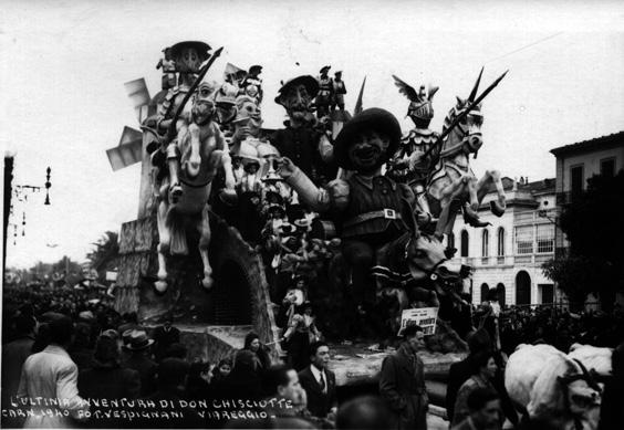 L’ultima avventura di Don Chiscotte di Alfredo e Michele Pardini - Carri grandi - Carnevale di Viareggio 1940