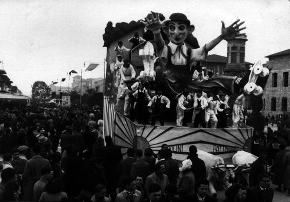 Ridolini pattinatore di Eugenio Pardini, Michelangelo Marcucci - Carri piccoli - Carnevale di Viareggio 1940