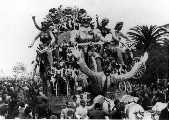 Scampagnata di sartine di Antonio D’Arliano - Carri grandi - Carnevale di Viareggio 1940