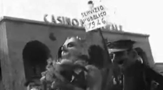 Servizio pubblico 1946 di Sandro Bertuccelli - Maschere Isolate - Carnevale di Viareggio 1946