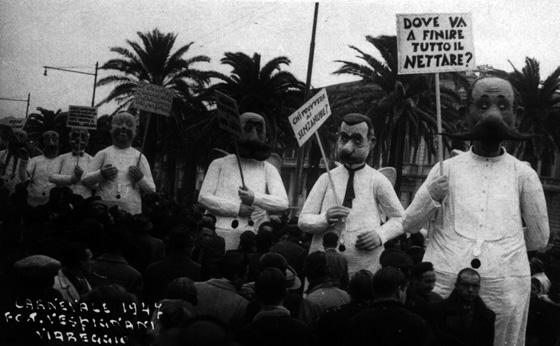 Anche lassù di Alfredo Morescalchi - Mascherate di Gruppo - Carnevale di Viareggio 1947