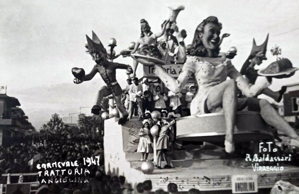 Trattoria Angiolina di Sergio Baroni - Carri piccoli - Carnevale di Viareggio 1947