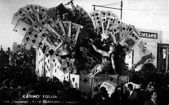 Casinò follie di Carlo Francesconi - Carri piccoli - Carnevale di Viareggio 1948