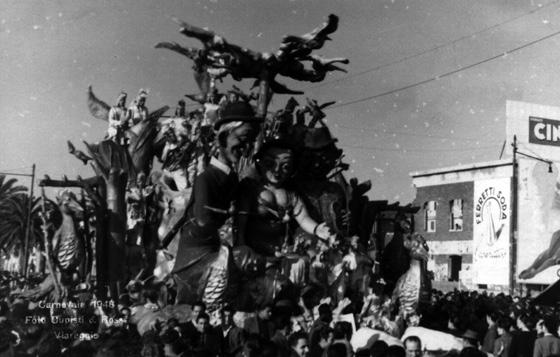 Due merli e un’allodola di Orazio D’Arliano - Carri piccoli - Carnevale di Viareggio 1948