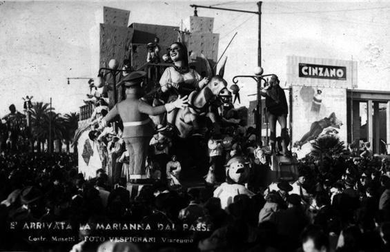 È arrivata la Marianna dal paese di Ademaro Musetti - Carri piccoli - Carnevale di Viareggio 1948