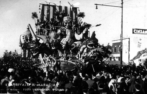 È arrivato il Maraja di Antonio D’Arliano - Carri grandi - Carnevale di Viareggio 1948