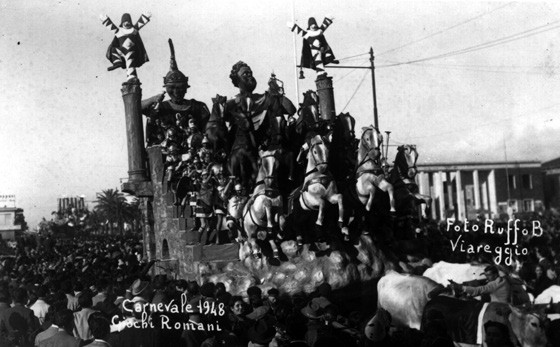 Giochi romani di Lino Tolomei - Carri grandi - Carnevale di Viareggio 1948